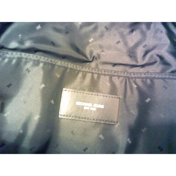 Michael Kors Backpack army green camouflage laptop school work travel bag style - Picture 13 of 16